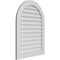 Ekena Millwork Round Top Surface Mount PVC Gable Vent: Non-Functional, w/ 3-1/2"W x 1"P Standard Frame, 30"W x 40"H GVPRT30X4001SN - alternate 4